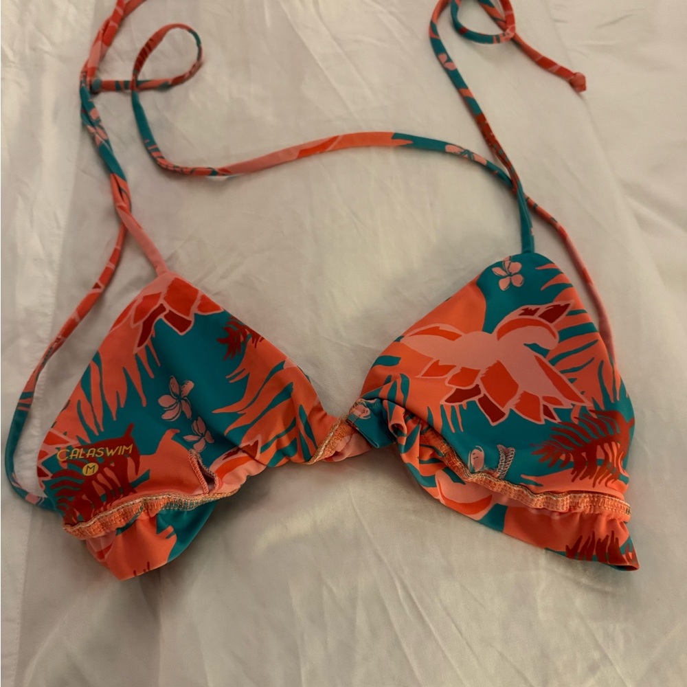 Colorful Floral Bikini Top